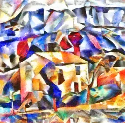 Skizze (Landschaft IV)